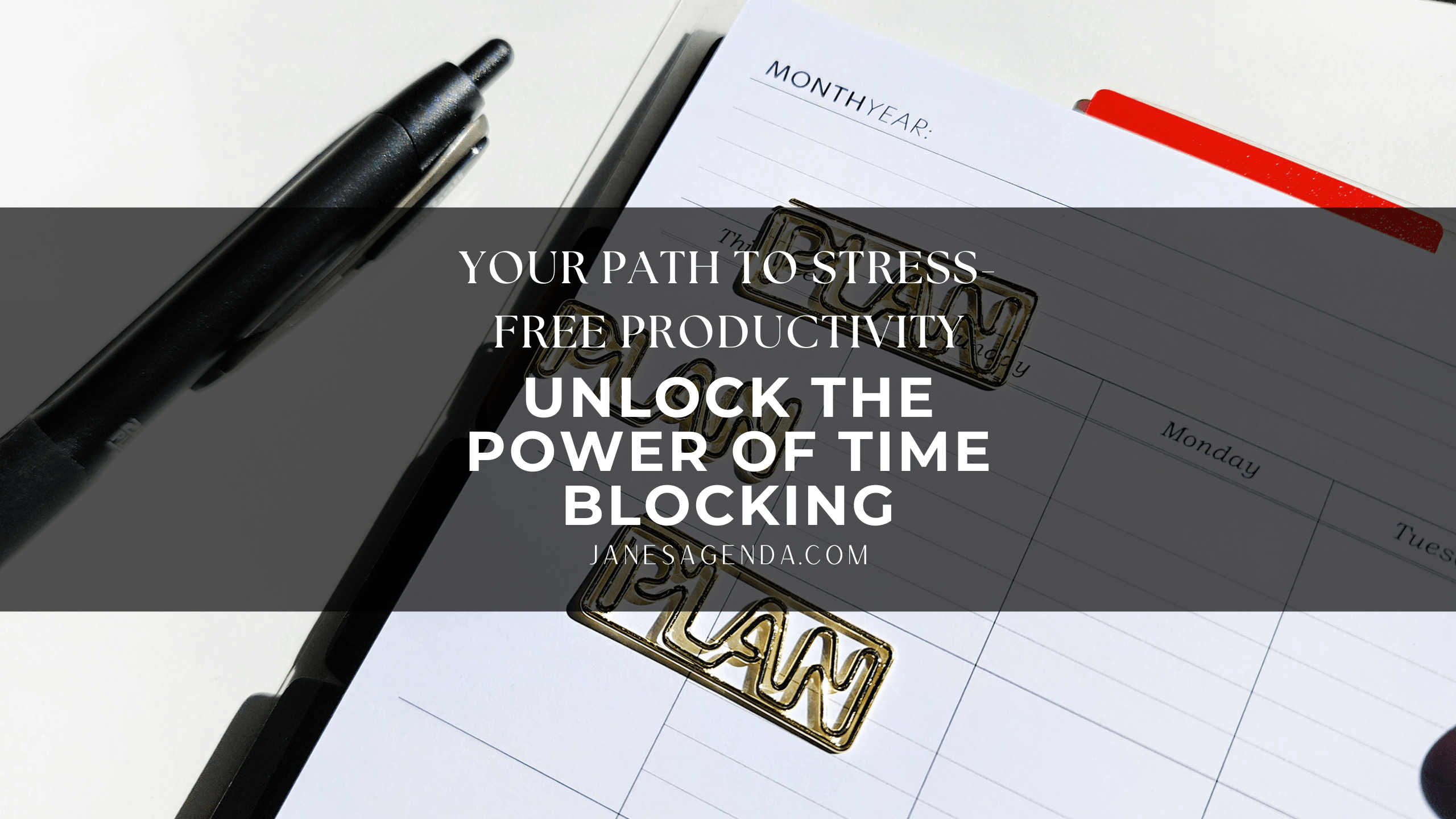 Blog about Time Blocking in your Planner