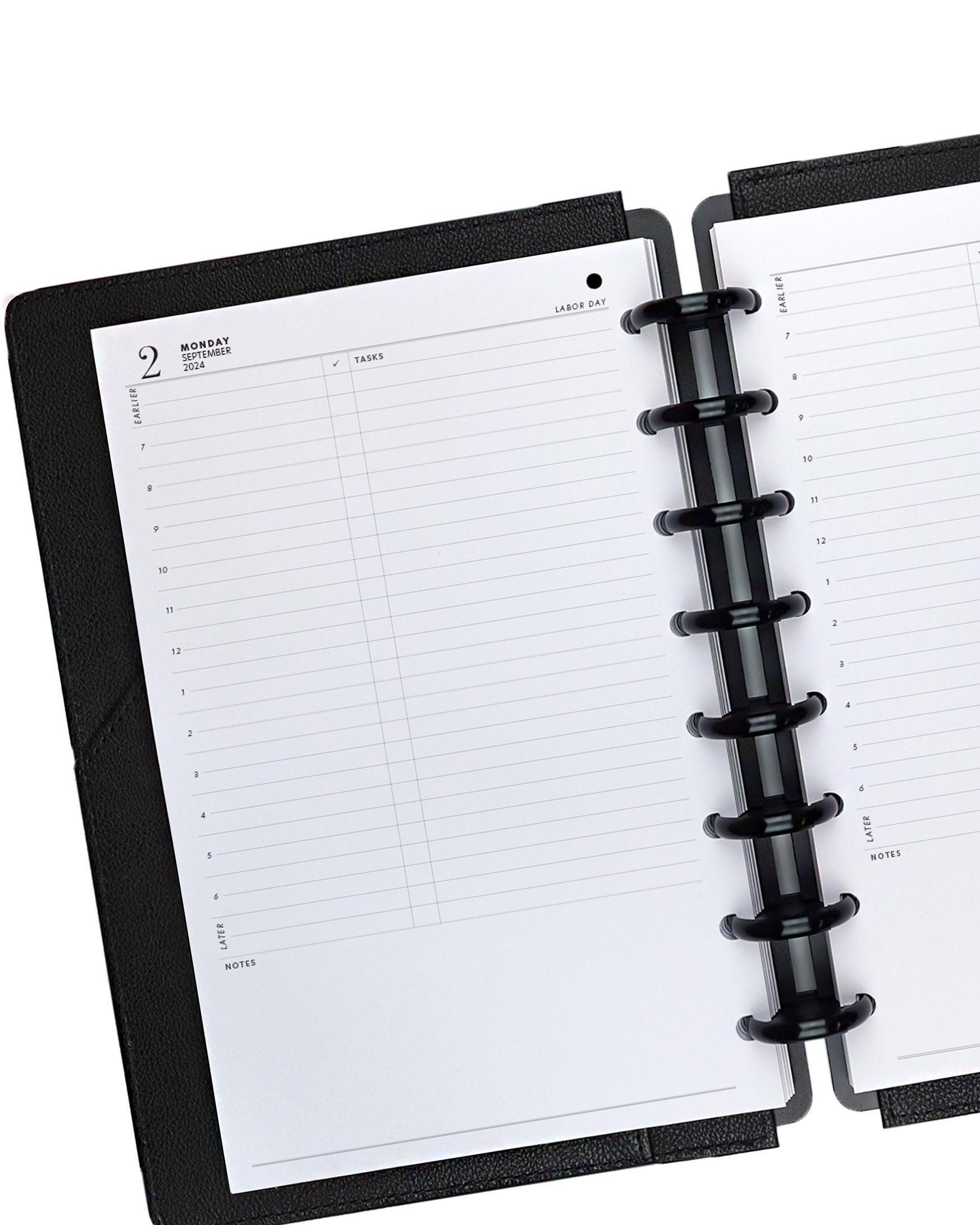 Daily Planner Inserts for discbound planners and ringbound planner systems by Jane's Agenda.