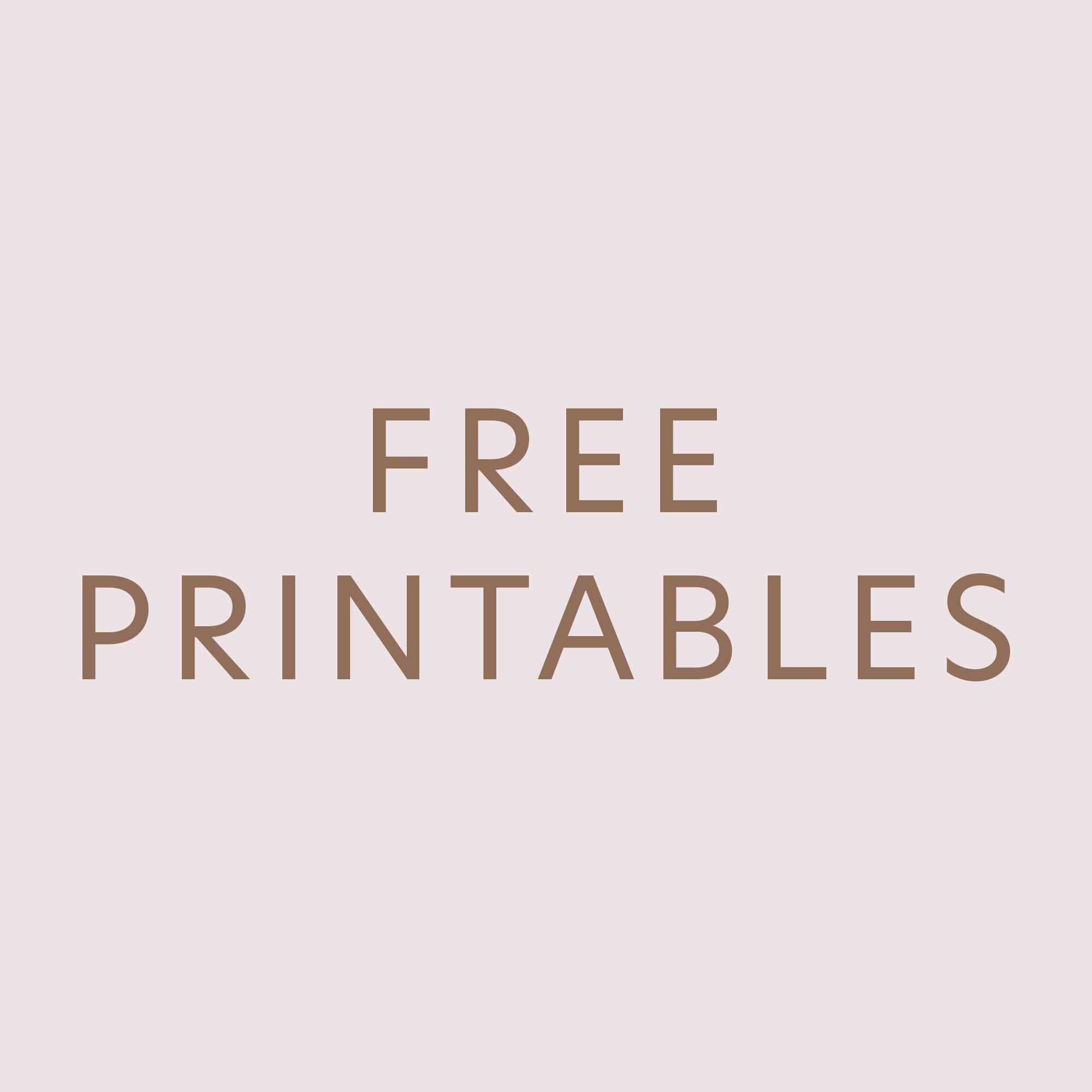 Free Printable Downloads - Jane's Agenda®