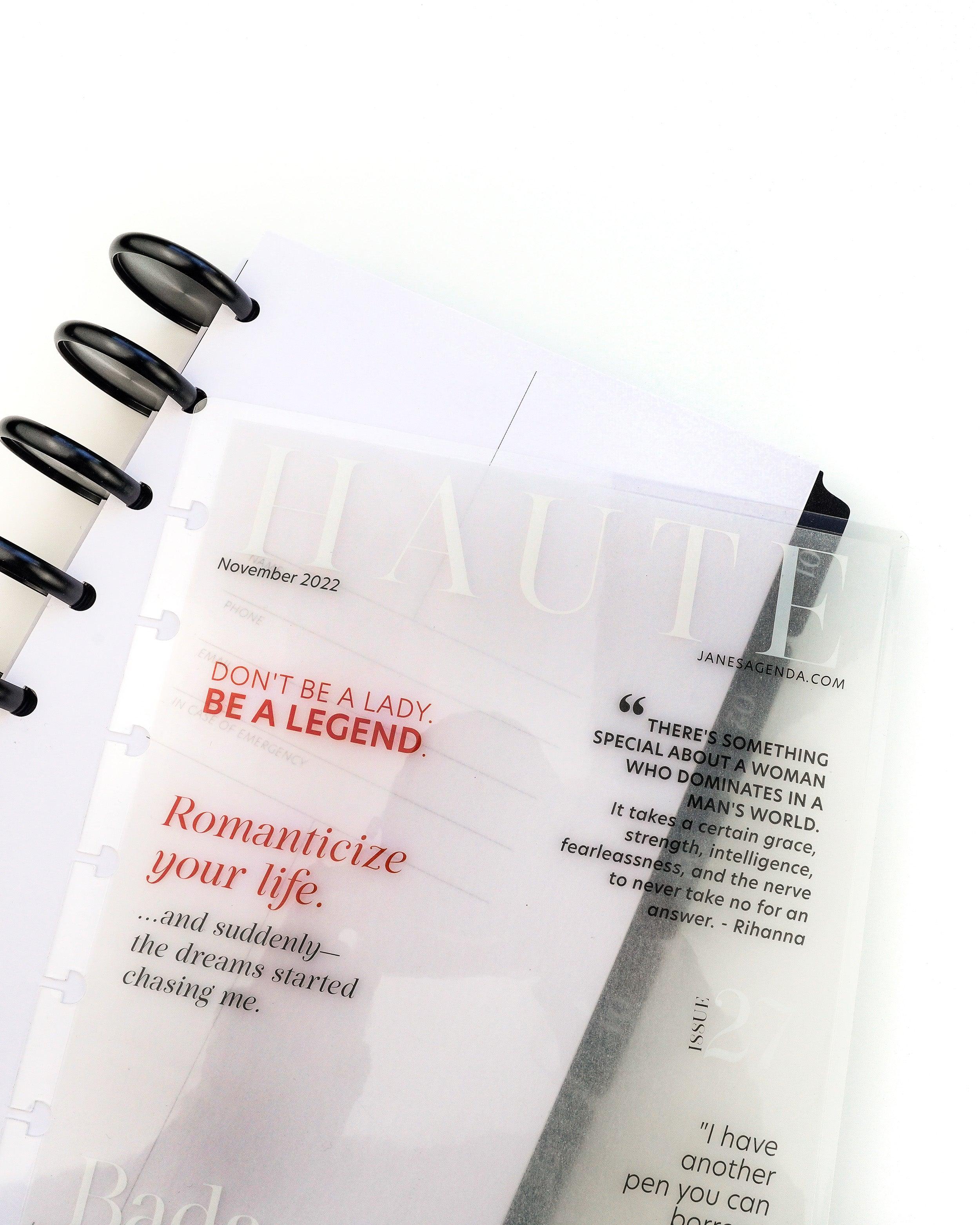 Discbound planner covers for disc notebooks and discbound planners by jane's Agenda®.