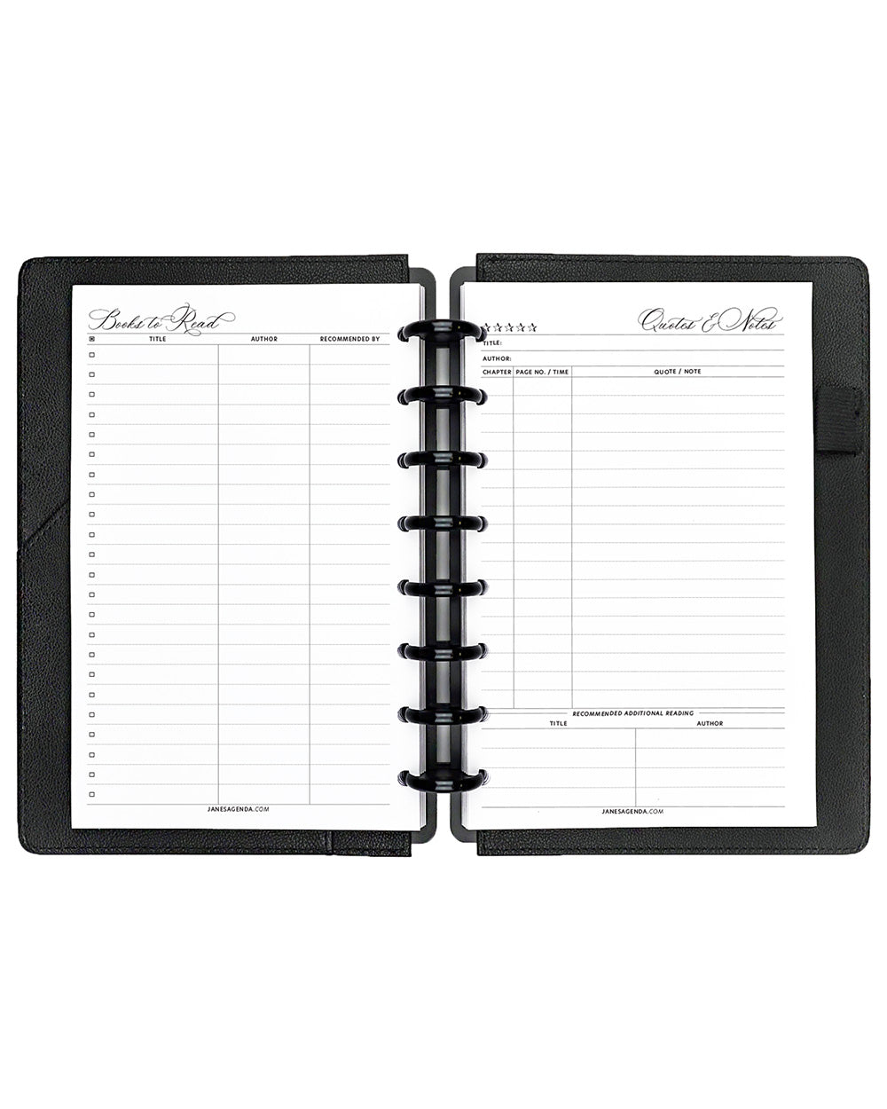 Reading Journal Planner Inserts: Book Tracker Log | Discbound