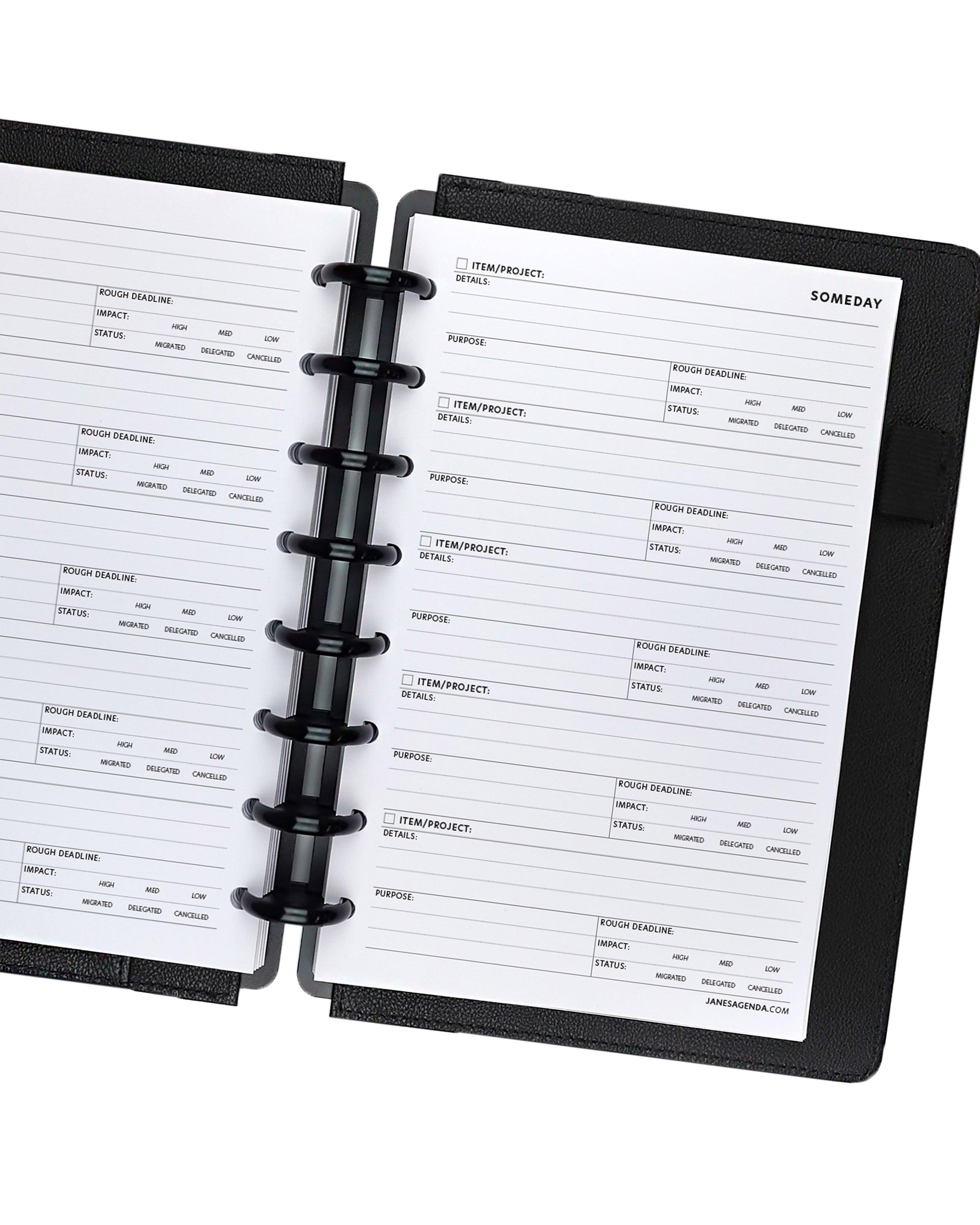 Someday Planner Refill Pages | Jane’s Agenda®