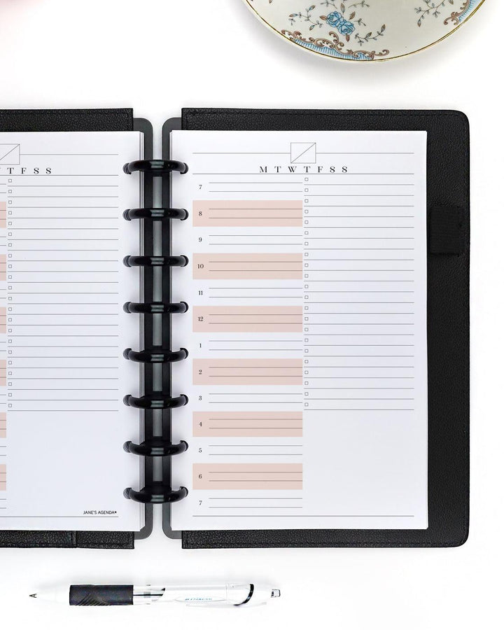 Daily planner inserts for discbound by Jane's Agenda