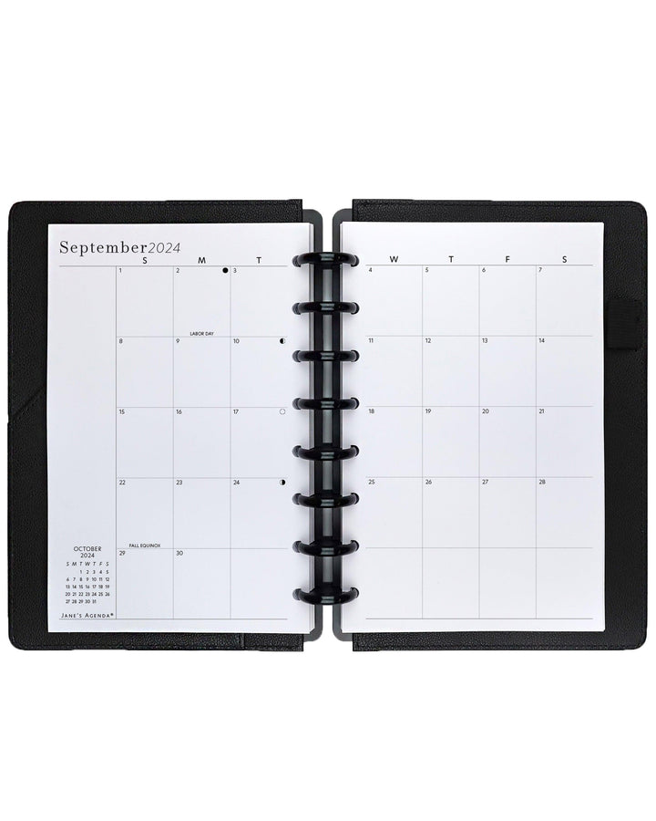Monthly Planner Inserts by Janes Agenda for discbound and six ring planner systems.