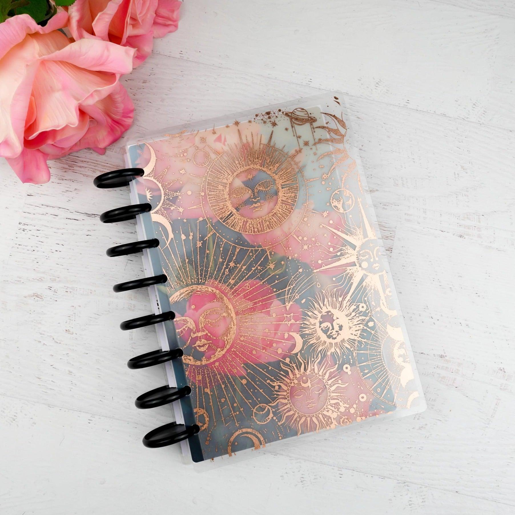 Jane's Agenda®, Vellum Discbound Planner Cover, Rose Gold Foil