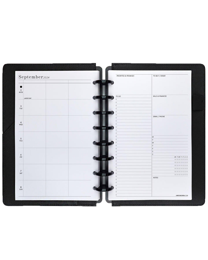WeWeekly planner inserts calendar pages for planning in your discbound and six ring planners by Janes agenda.