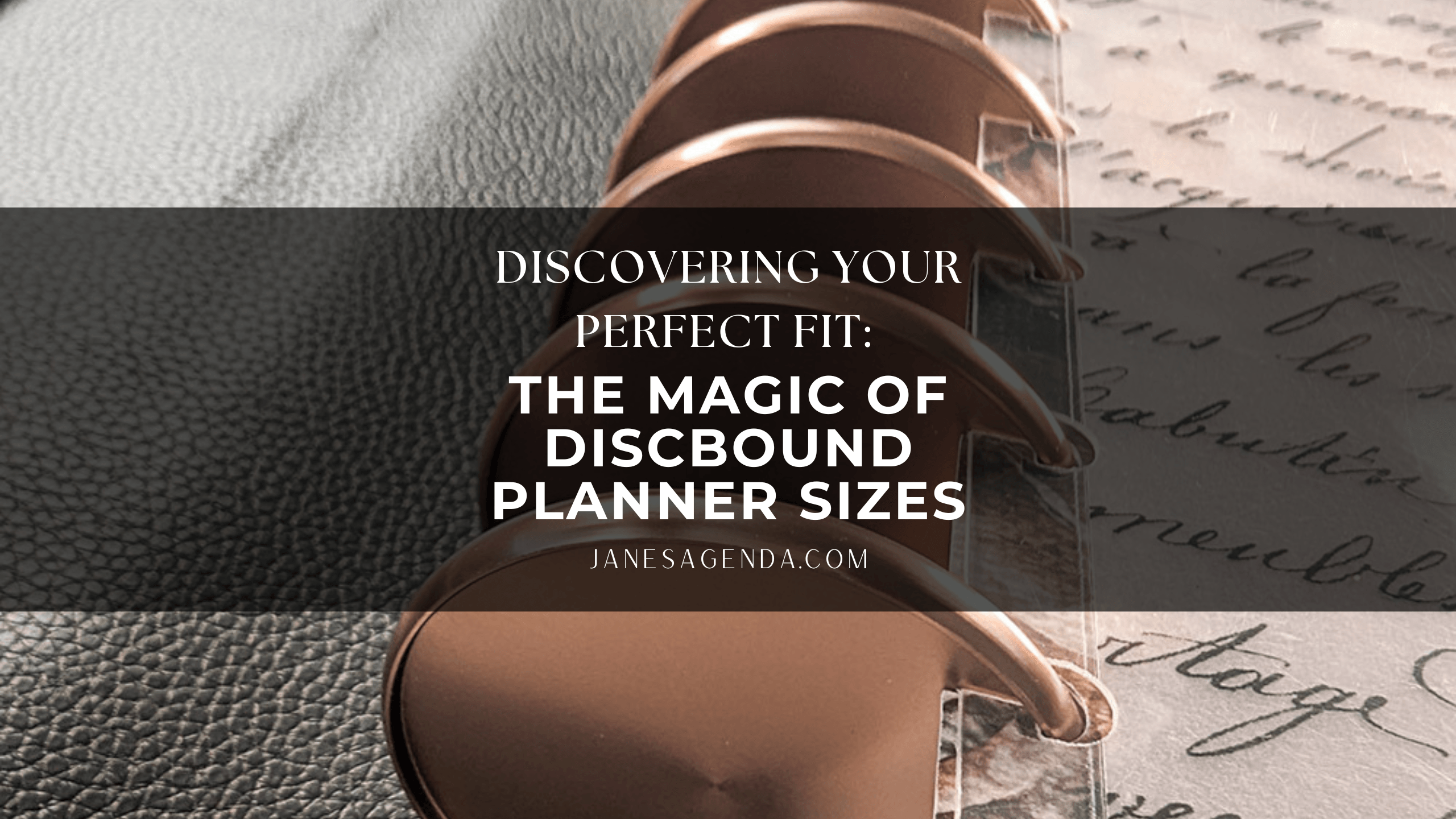 Discovering Your Perfect Fit: The Magic of Discbound Planner Sizes