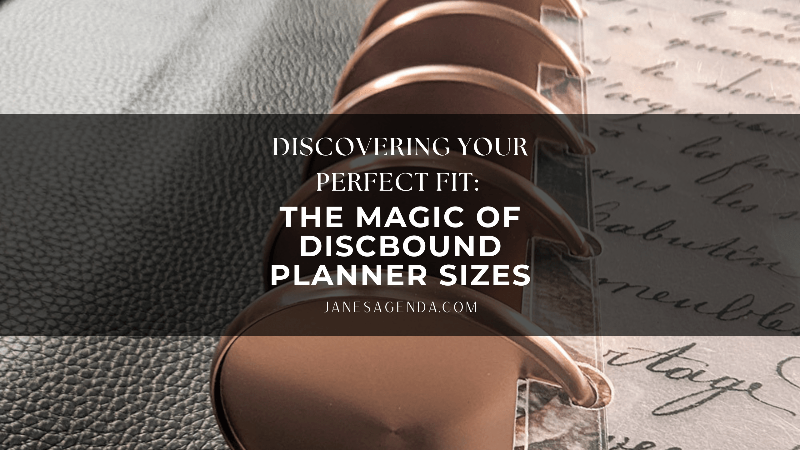 Discovering Your Perfect Fit: The Magic of Discbound Planner Sizes - Jane's Agenda®