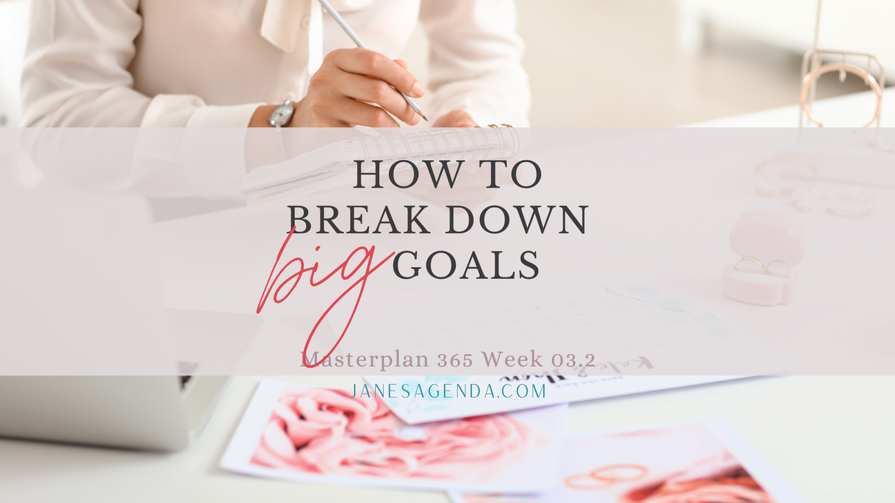 How to break down big goals into small steps