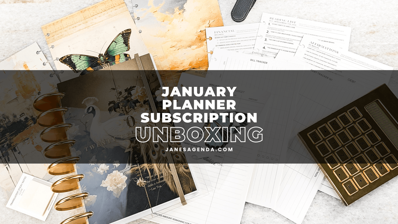 Starting the Year Right: Inside Our January Planner Subscription Box - Jane's Agenda®