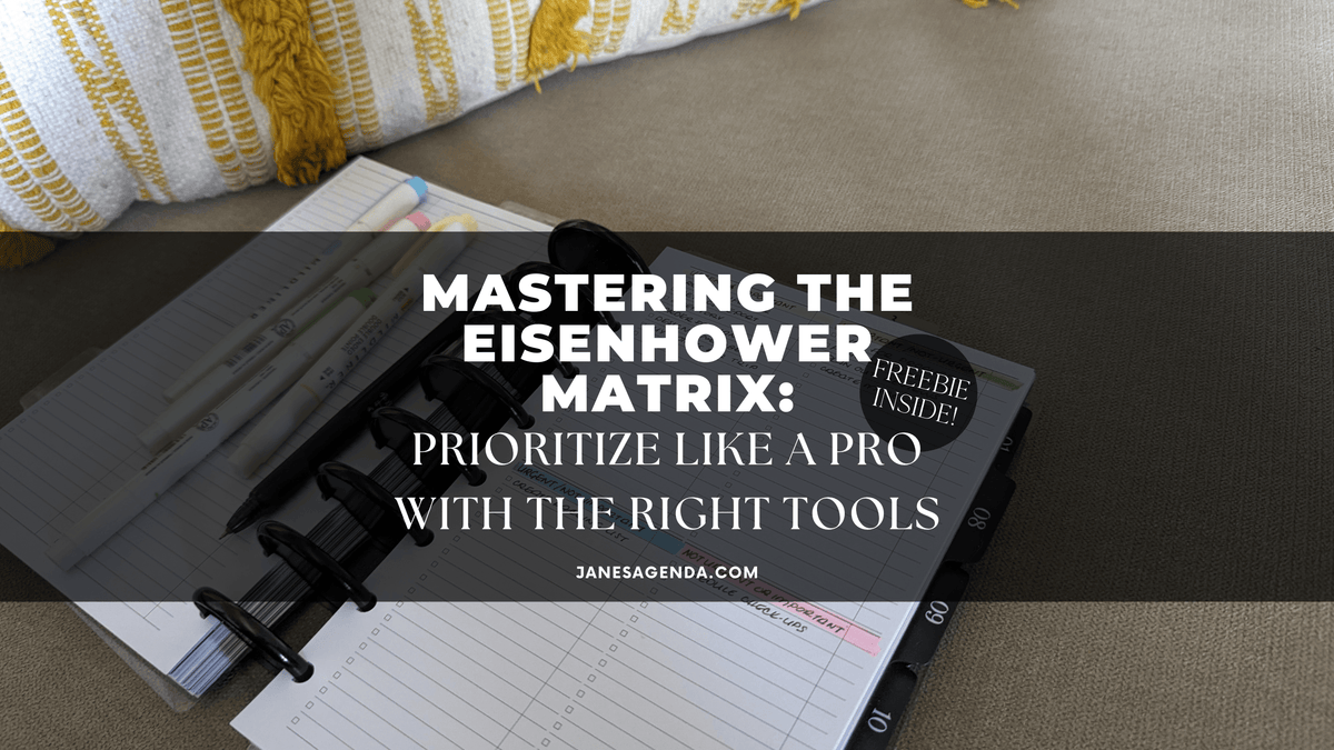 Mastering the Eisenhower Matrix: Prioritize Like a Pro with the Right ...
