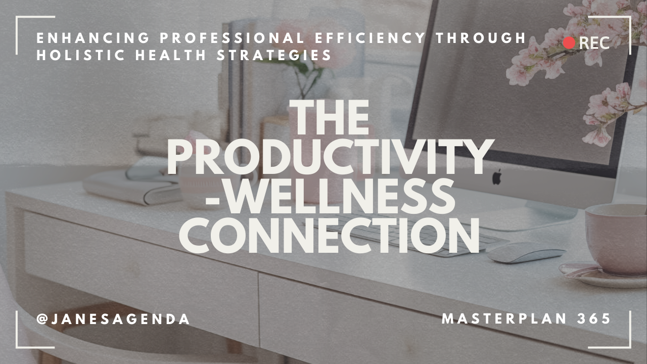 The Productivity Wellness Connection in your Planner