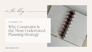Why Constraint Is the Most Underrated Planning Strategy
