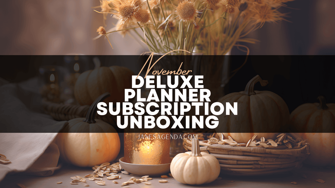 November Deluxe Planner Subscription Box Unboxing