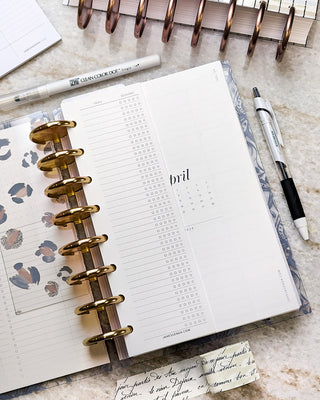 Planner inserts and planner pages for discbound planner sizes and A5 size planner binder systems by Jane's Agenda.