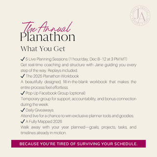 The Annual Planathon | 2026 Edition