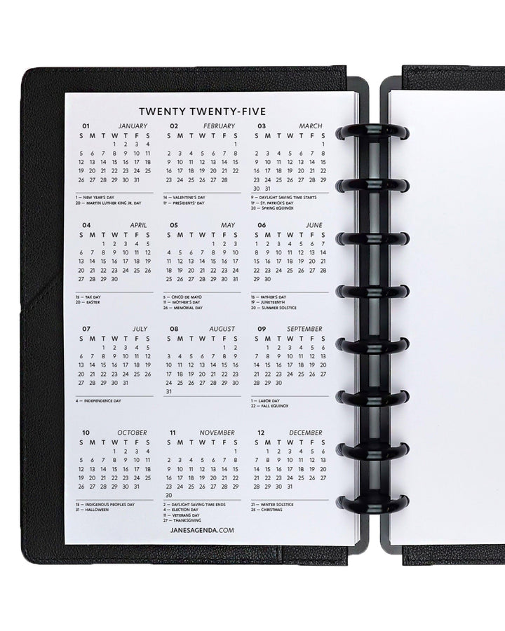 Monthly Planner Inserts | The Essential Agenda | Undated - Jane's Agenda®