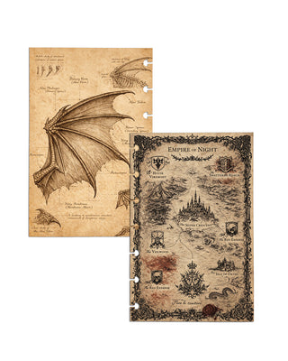two fantasy themed dashboards on a blank white background