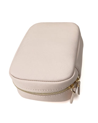 Barely pink vegan leather pen and accessories case by Jane's Agenda.