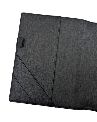 Vegan Leather Wrap Planner Cover | Black