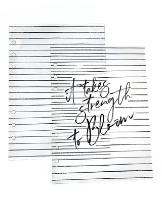 Clear Plastic Planner Dashboards | Set of 2 | Bloom