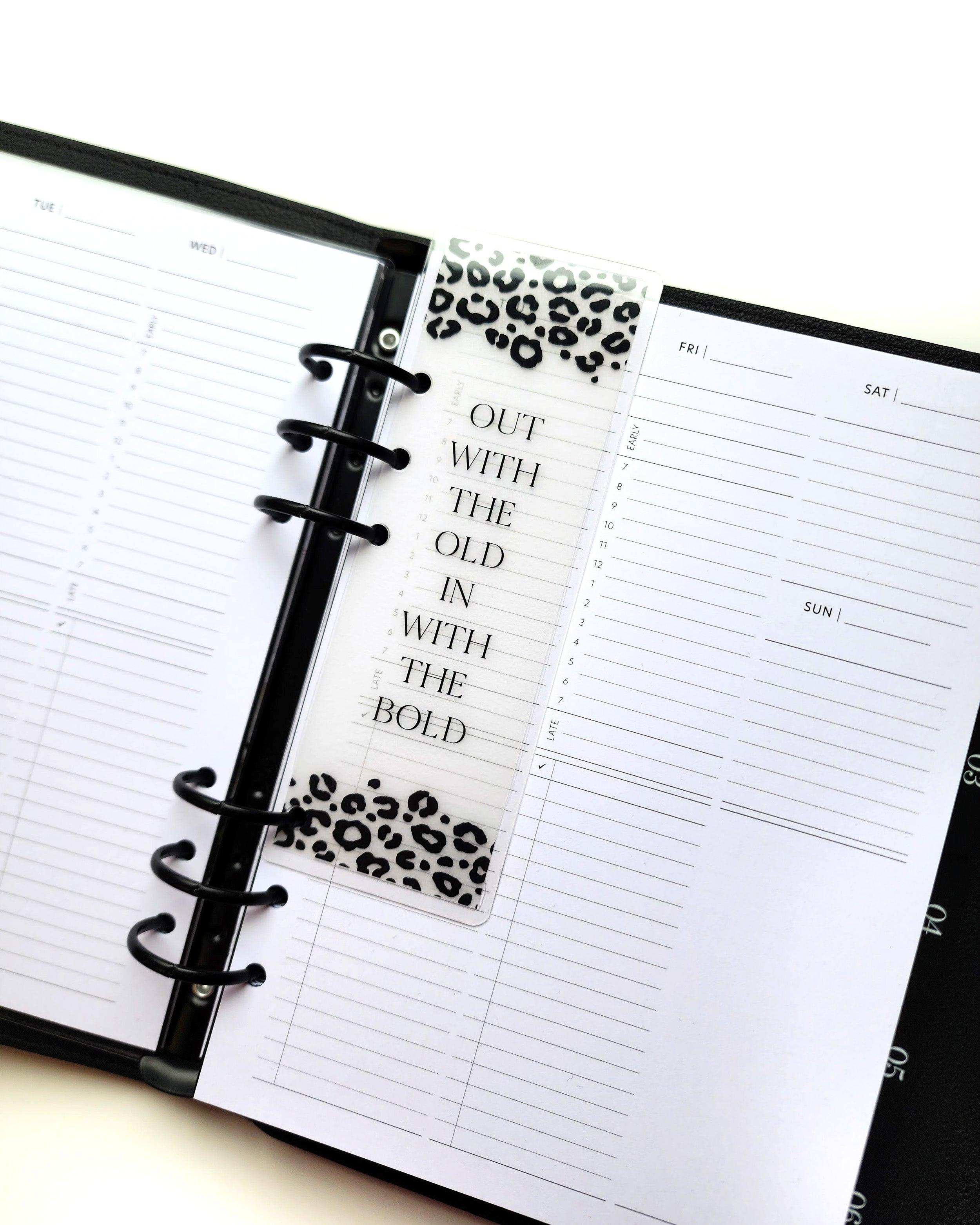 Planner page finders for discbound and six ring planners, binders, and notebooks by Jane's Agenda.