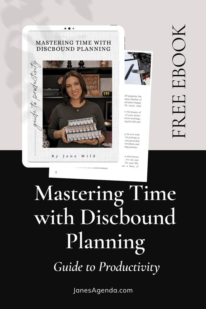 Free Ebook: Mastering Time with Discbound Planning - Jane's Agenda®