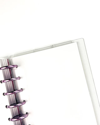 Plastic Tabbed Dividers | Blank Top or Bottom Set of 3 |  Glass Clear