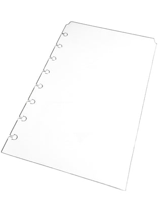 Plastic Tabbed Divider | Clear Dashboard | Blank Top or Bottom