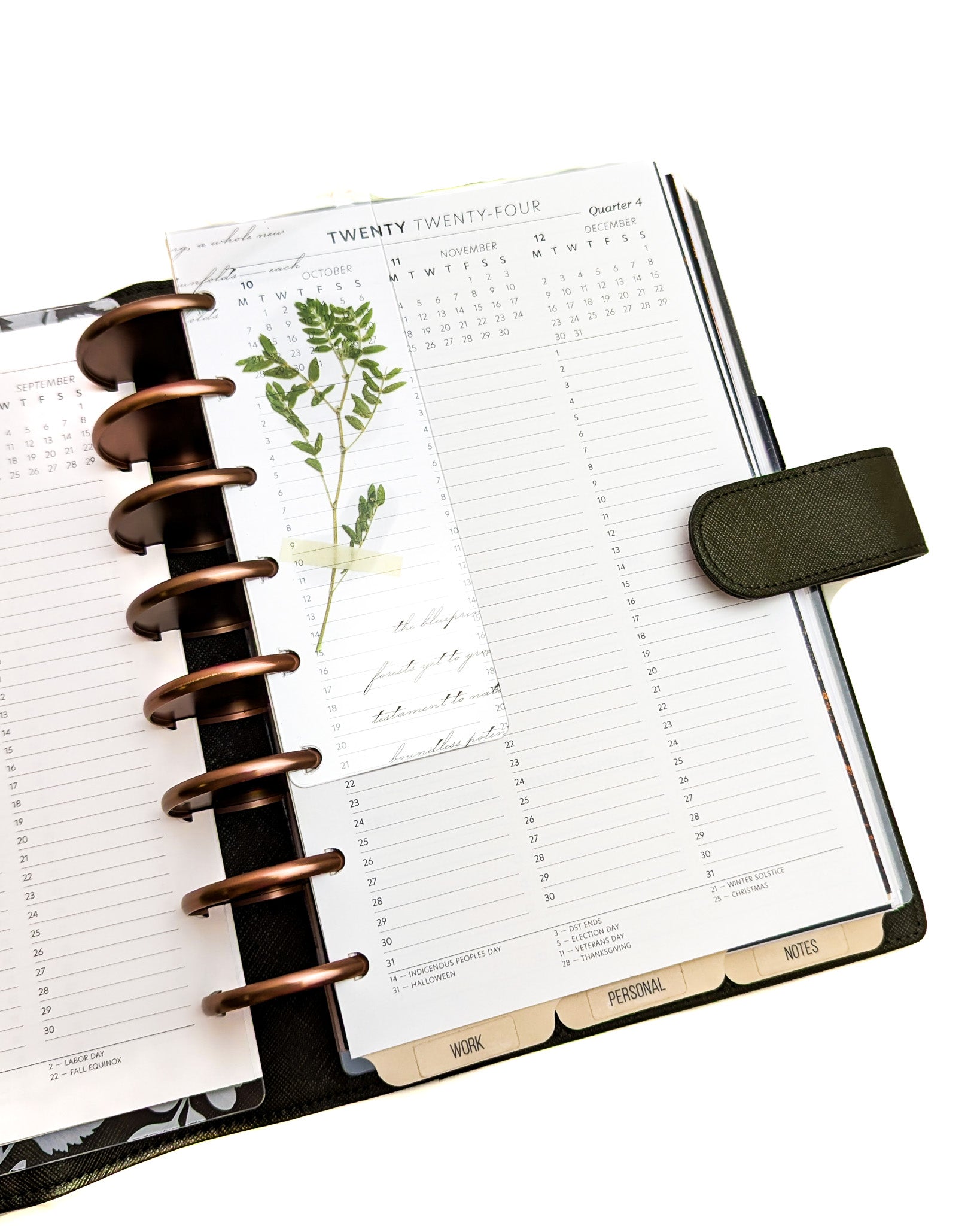 Clear Plastic Planner Page Finder by Jane's Agenda.