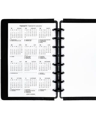 Quick-glance Calendar Planner Inserts | Dated 2026