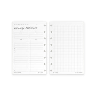 The Daily Dashboard | Undated Daily Planner Inserts | 90 Days