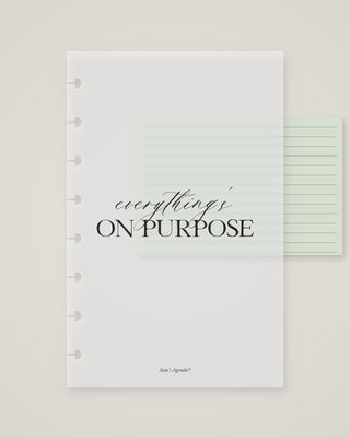 Monthly Planning Routine Dashboard Set | Vellum & Black Cardstock