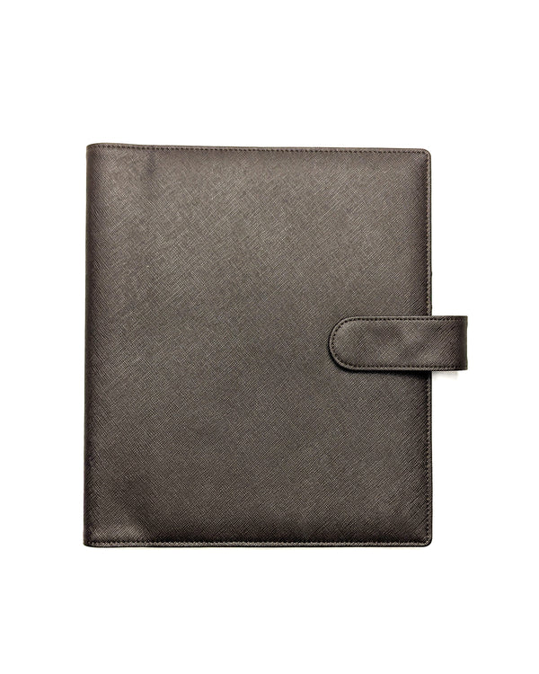 Saffiano wrap cover in chocolate from Jane's Agenda