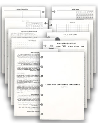 Wellness Dossier Planner Inserts