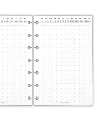 Dot grid journal notes discbound planner inserts by Jane's Agenda.