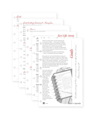 Goals Planner Inserts
