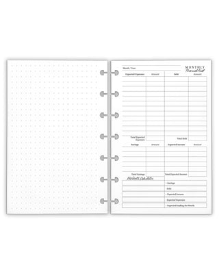 Financial Planning Insert Pack | Paycheck, Budgeting, and Bills Set