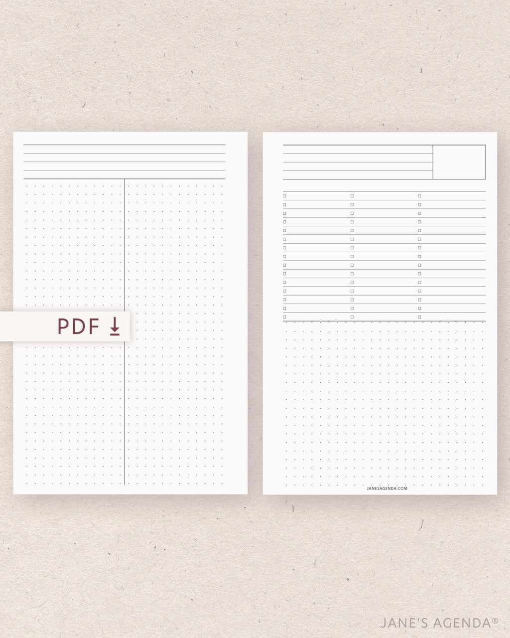 PRINTABLE: Flex Notes Planner Inserts | Jane's Agenda – Jane's Agenda®