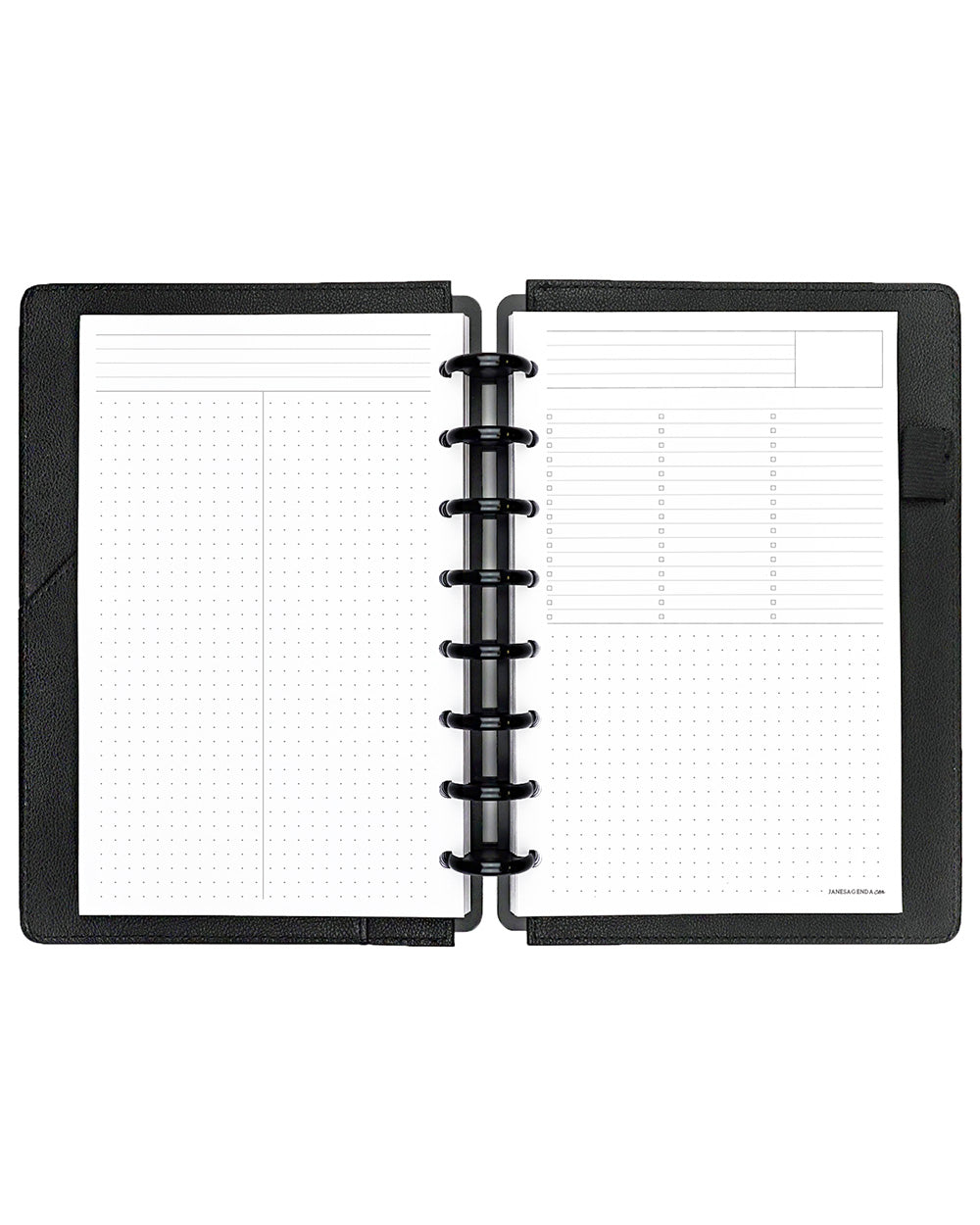 Notes planner refill pages for disc-bound planners by Janes Agenda®.