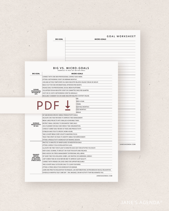 Free Printable Planner Inserts | Jane's Agenda