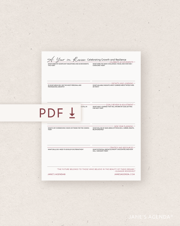 Free Printable Planner Inserts | Jane's Agenda
