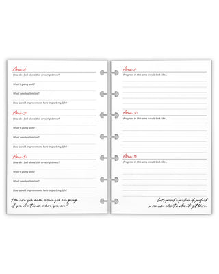 Goals Planner Inserts for Discbound Planner Systems by Jane's Agenda.
