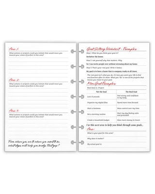 Goals Planner Inserts for Discbound Planner Systems by Jane's Agenda.