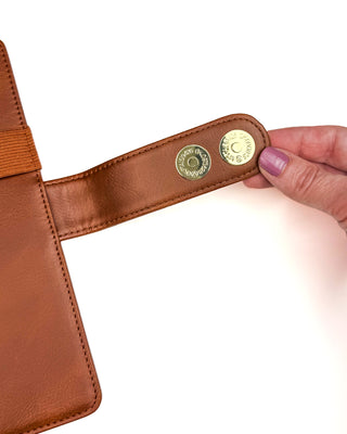 Discbound Snap Planner Cover | Vegan Leather | Hazelnut Brown