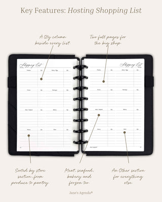 Holiday Planner Inserts | Gifts, Hosting & Black Friday