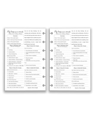 Jane's Agenda 'My House is a Wreck' two-sided four phase home reset Planner Insert — functional home management Planner Refill for organized women's Discbound Planning