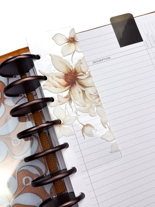Clear Page Finder | White Floral