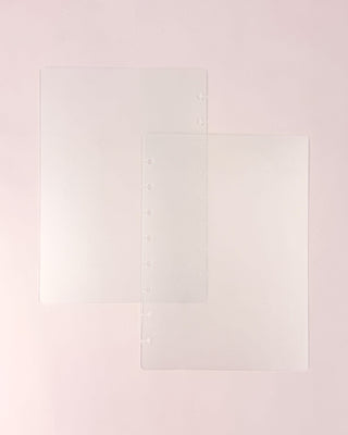 Plastic Discbound Planner Cover | Frosted