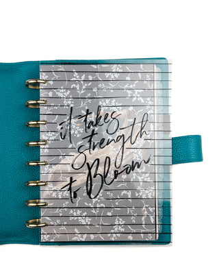 Clear Discbound Planner Cover | Bloom